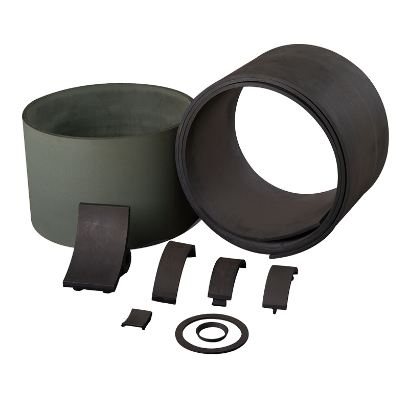 semi-flexible and semi-cured or fully-cured Non Asbestos Brake Lining
