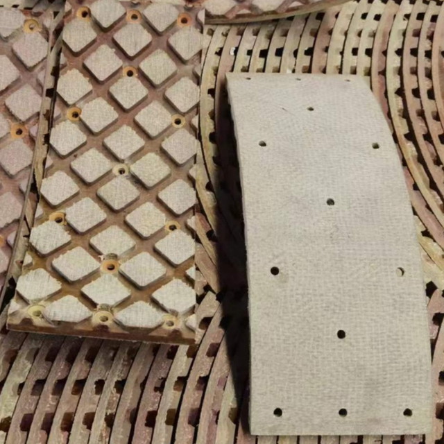 Bulldozer friction brake pads