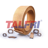 Brown Color non glass fiber semi-flexible woven brake lining roll material