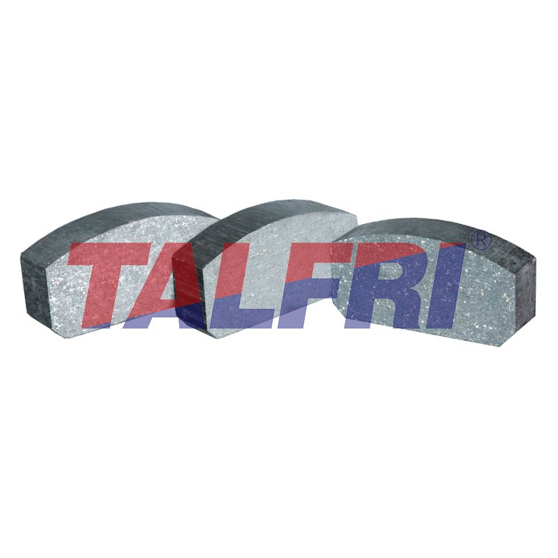 Friction blocks for centrifugal oil separator